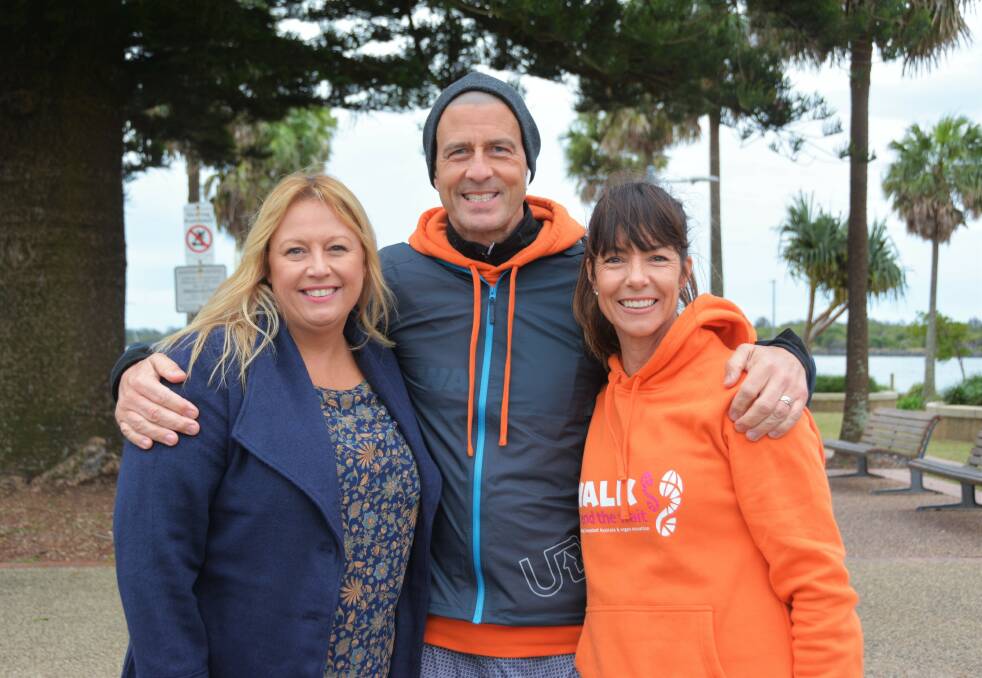 Saving a life: Port Macquarie-Hastings mayor Peta Pinson with Gordon and Karen Rutty 
