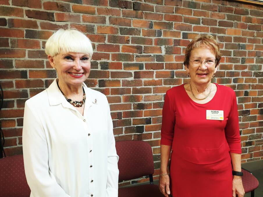 Mayor Liz Campbell with Robin Norton from the Rotary Club of West Kempsey. Photo: Supplied