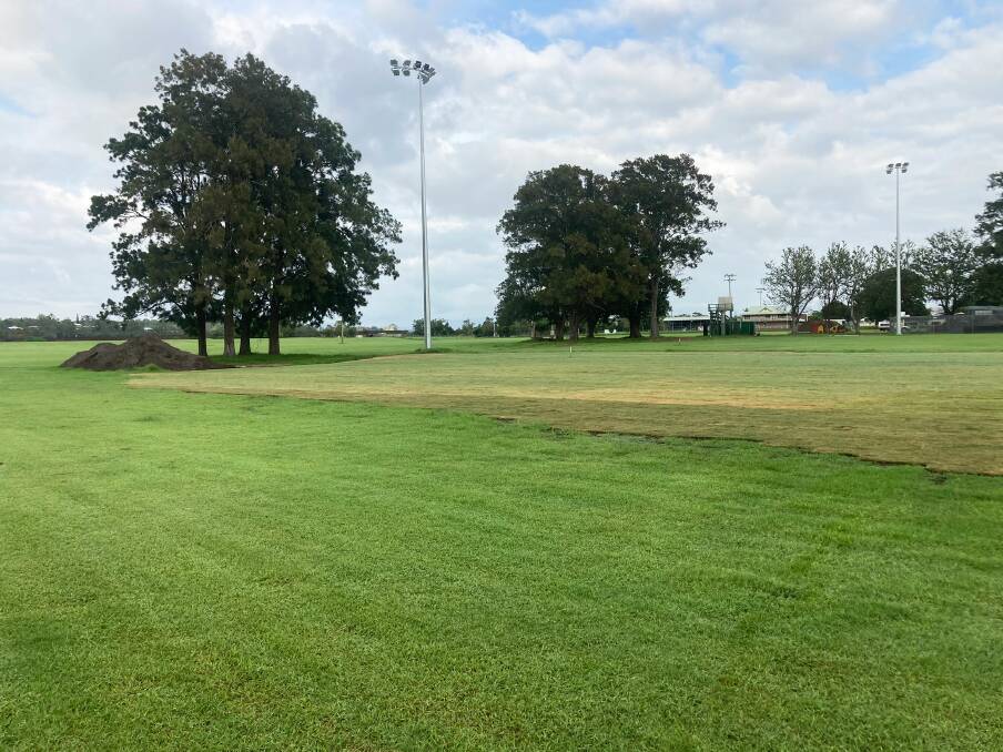 Council recently completed the installation of new turf across the Verge and Eden St sporting fields