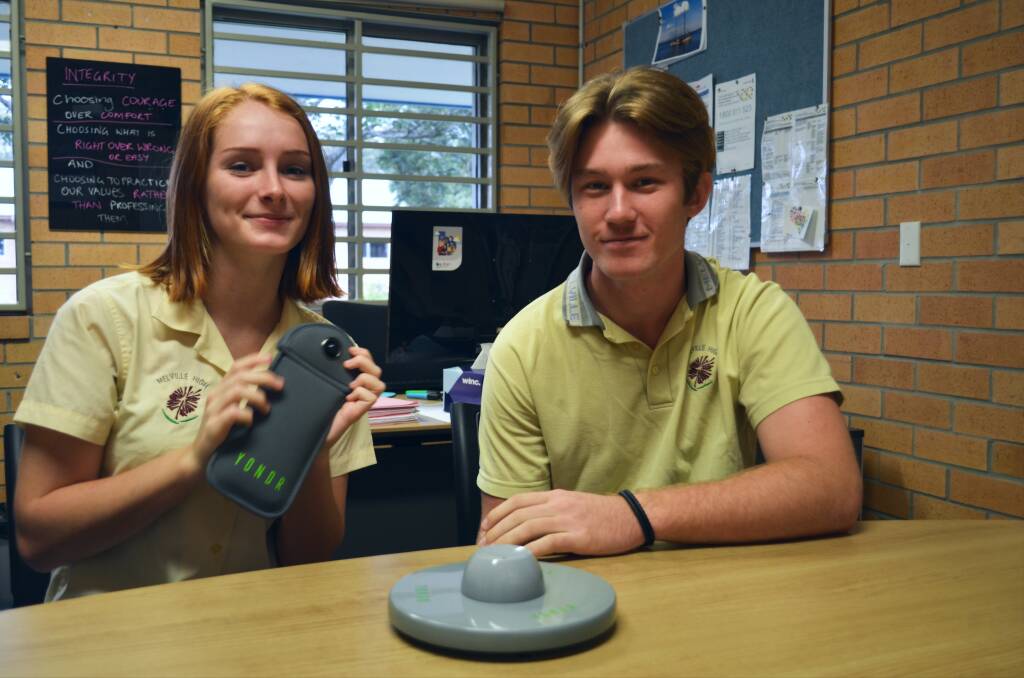 Melville High School Captain Ruby Crisp and Year 12 student James Sinclair. Photo: Ruby Pascoe