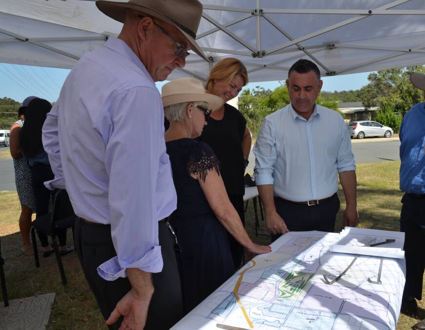 Kempsey Shire Council general manager Craig Milburn, Mayor Liz Campbell, Member for Oxley Melinda Pavey and Deputy Premier Minister for Regional NSW and Minister for Small Business John Barilaro. Photo: Ruby Pascoe