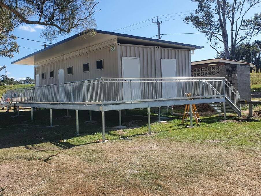 A new prefabricated amenities at Willawarrin will be completed by the end of
this week. Photo: Supplied