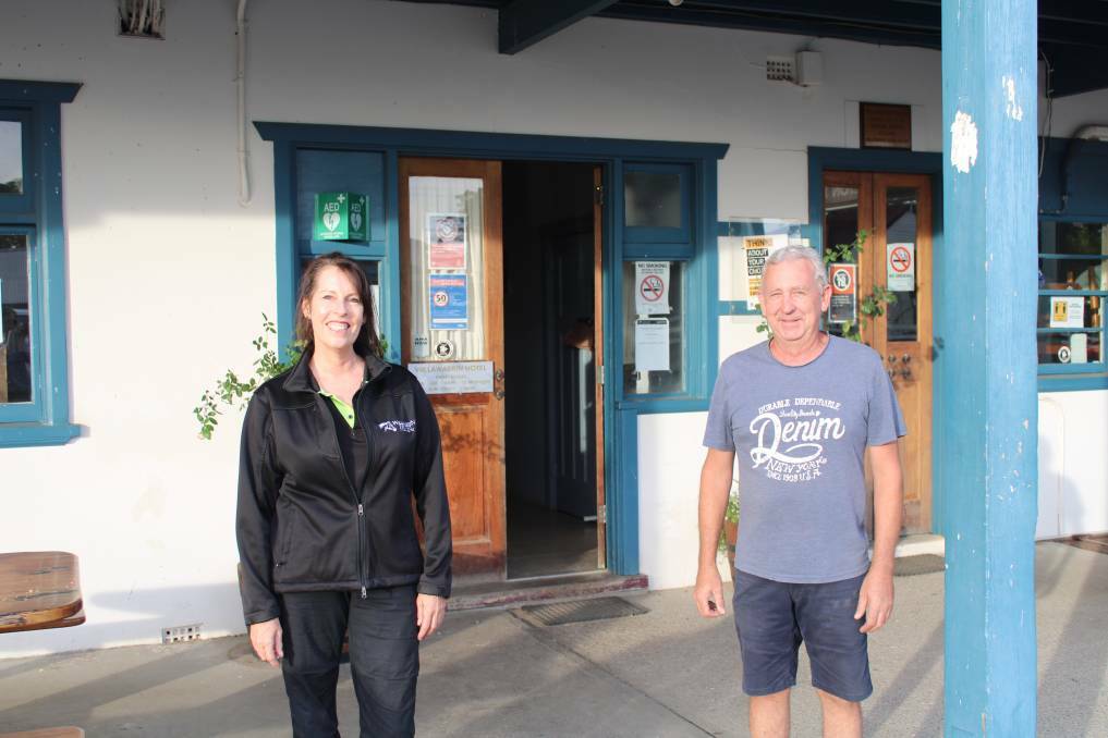 Fleur Worrall and Gordon Anderson of the Willawarrin Hotel. Photo: Lachlan Harper