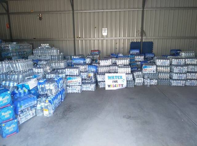 Water donated by the Macleay delivered to the drought-stricken community of Walgett. Photo: Supplied