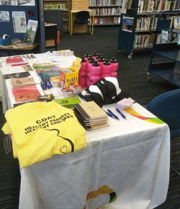 The Macleay Valley Community Drug Action Team's display will be at the Kempsey Library until Saturday. Photo: Supplied