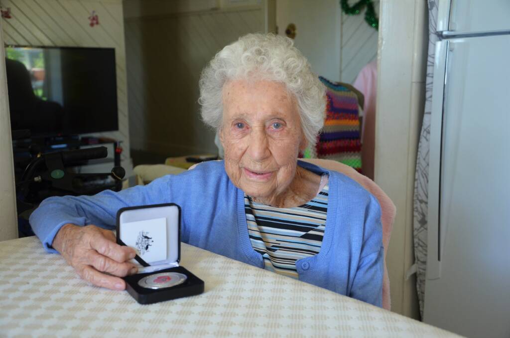 Jean Cooper said she is proud to receive the commemorative medal for her service during the Second World War. Photo: Ruby Pascoe