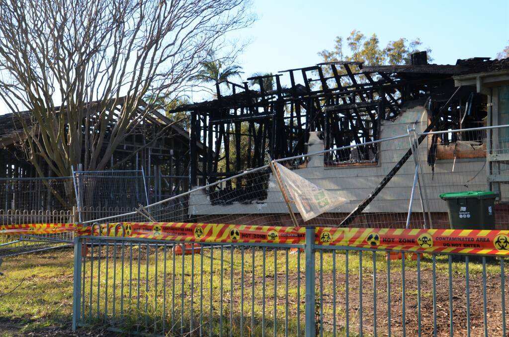 The house on Keith Moses Crescent was completely destroyed by the blaze