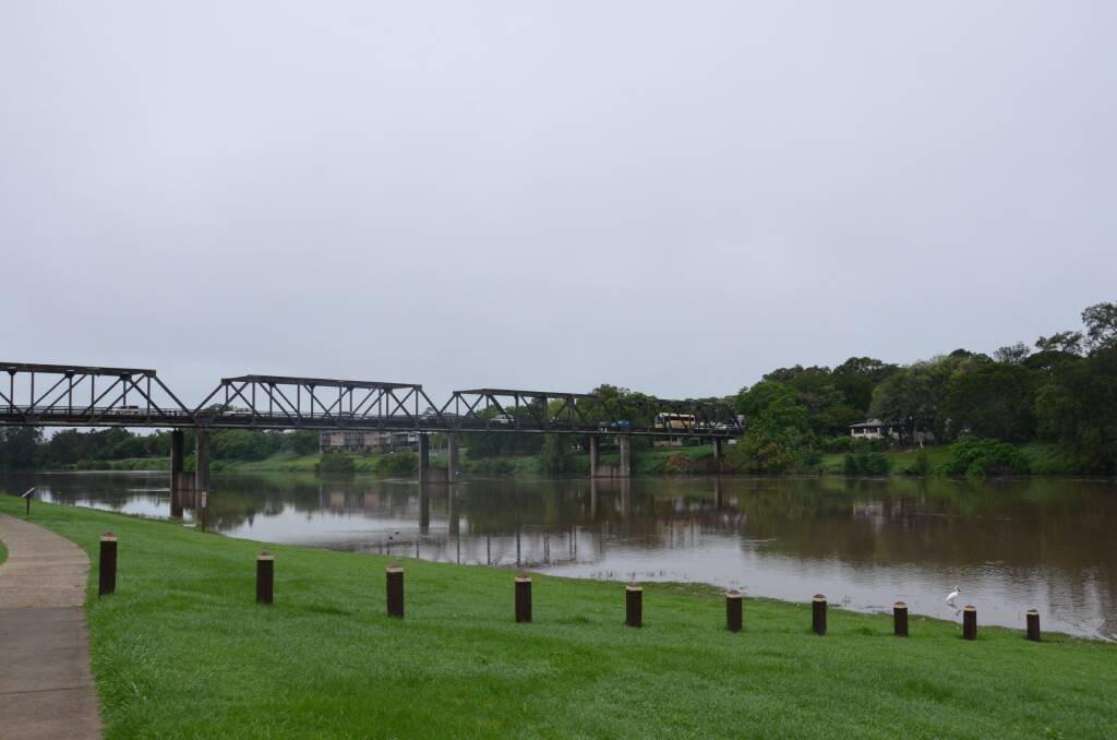 The Macleay River reached a level of 5.1 metres on Monday morning. Photo: Ruby Pascoe