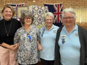 Member for Oxley Melinda Pavey, Kempsey CWA member Lisa Deal, Kempsey CWA president Colleen Waterson and Kempsey CWA member Gail Seery 
