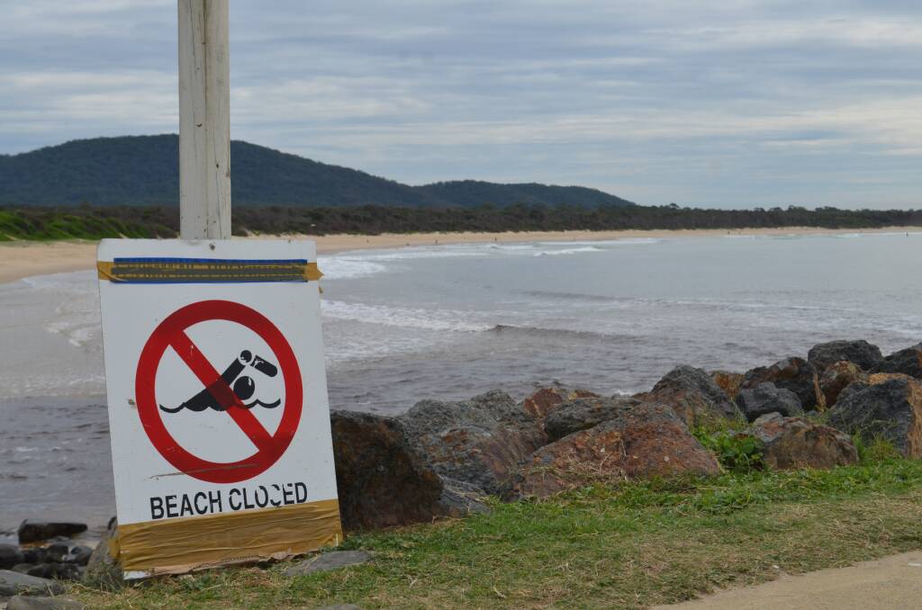 Crescent Head main beach will be closed for the next 24 hours. Photo: Ruby Pascoe