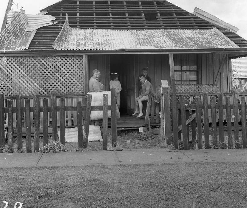 Mrs Brady's home following the second tornado in 1964. Photo: The Macleay River Historical Society