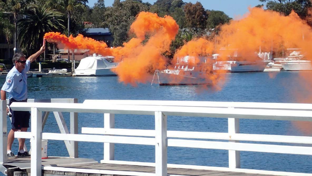 Local boaties will be able to dispose of their expired marine flares on January 5. Photo: Supplied
