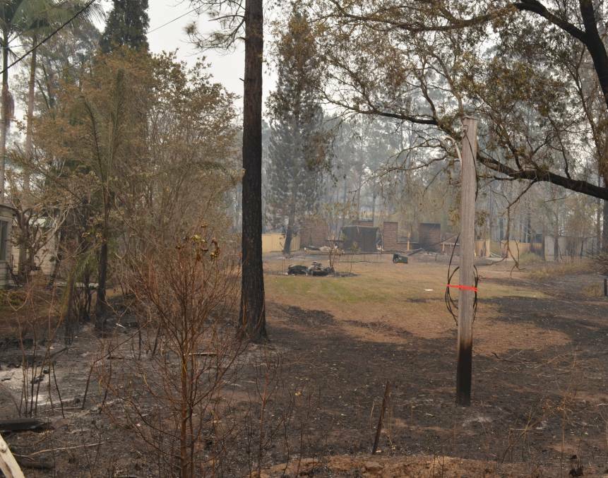 15 homes have been destoryed by the Carrai East fire. Photo: Callum McGregor