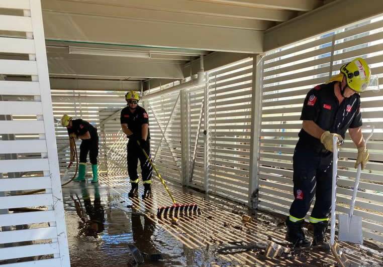 Clean-up is underway across the Mid North Coast. Photo: Fire and Rescue NSW