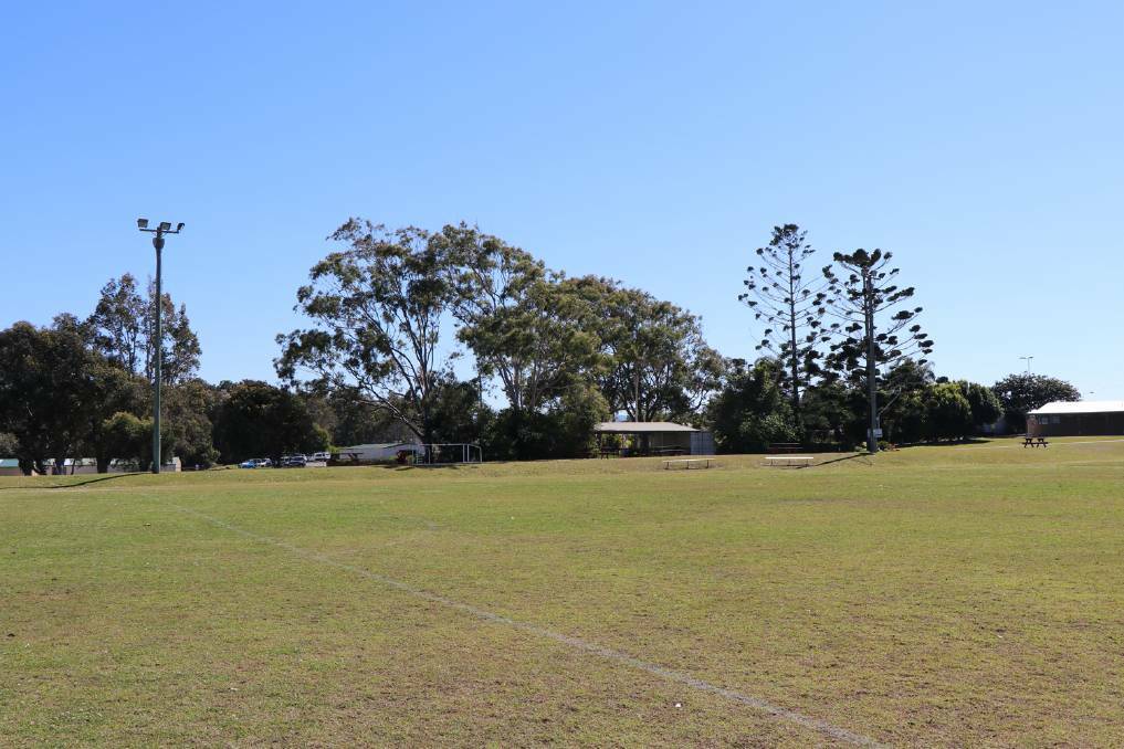 South West Rocks sports field, the site where the High Performance Centre is to be built. Photo: Supplied