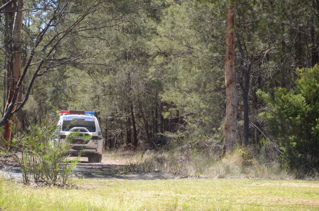 The alleged male offender fled into dense bushland. Photo: Ruby Pascoe