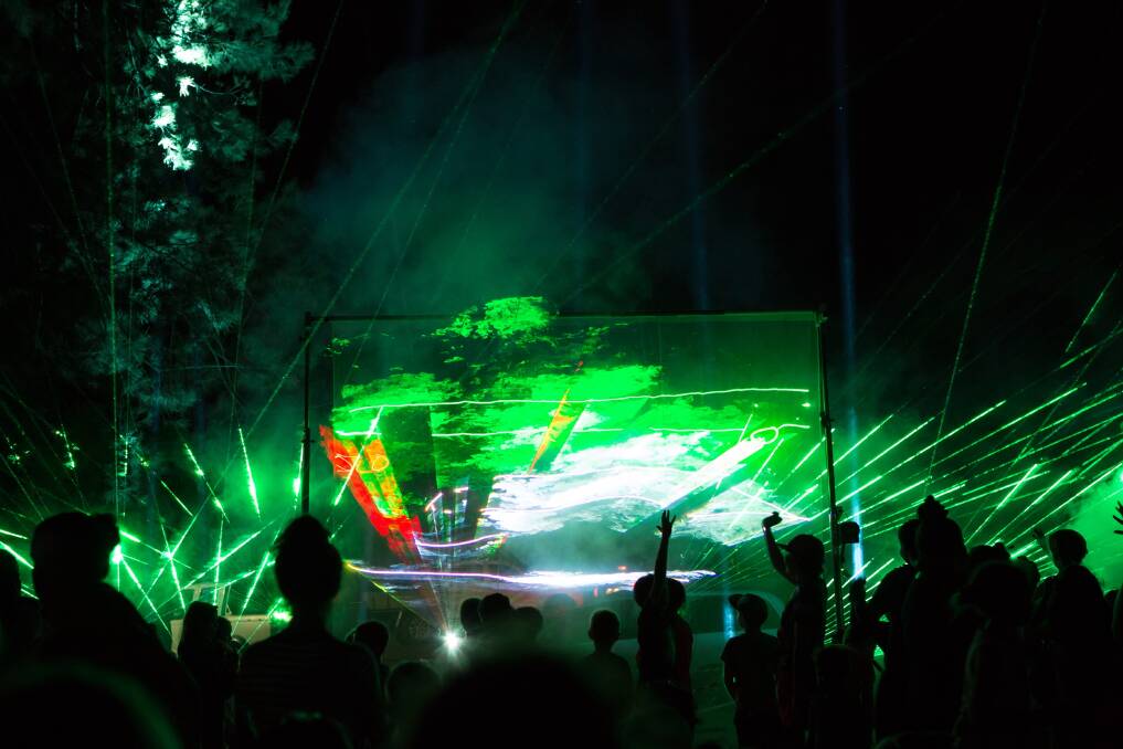 The laser light show will wrap up the entertainment on Saturday. Photo: Supplied 