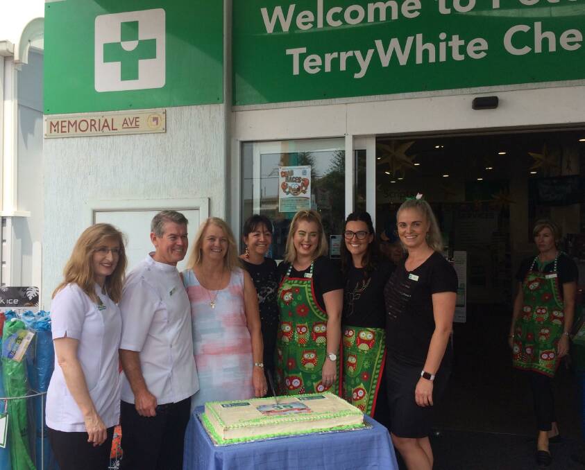 The sausage sizzle was held for Peter Needs TerryWhite Pharmacy's 35th Birthday. Photo: Supplied