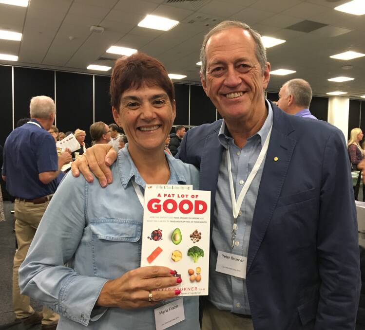 Maria Frazer with Dr Peter Brukner. Photo: Supplied