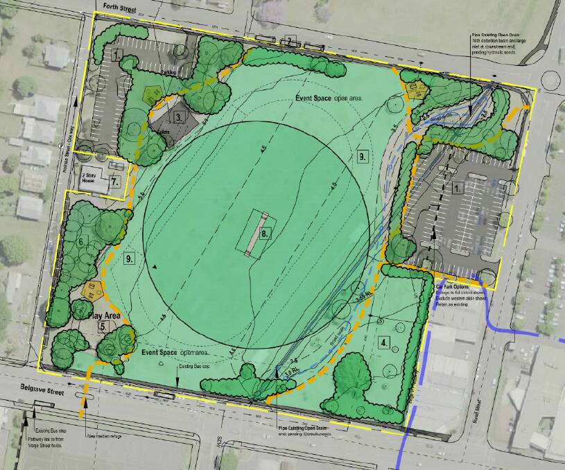 Service Clubs Park Master plan. Photo: Supplied