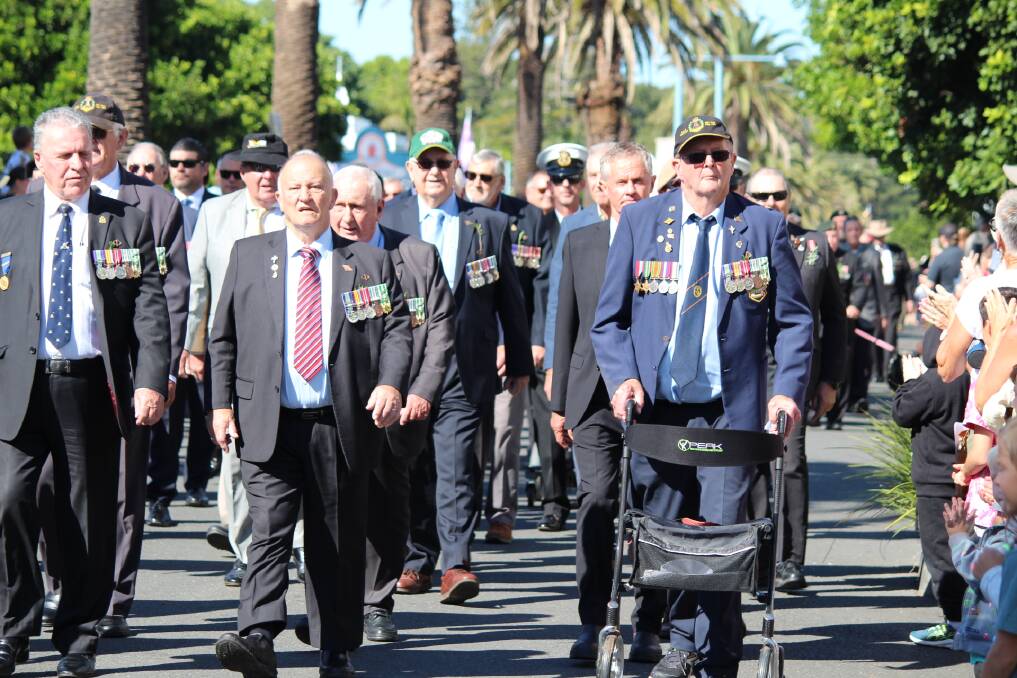 Anzac Day march in Port Macquarie
