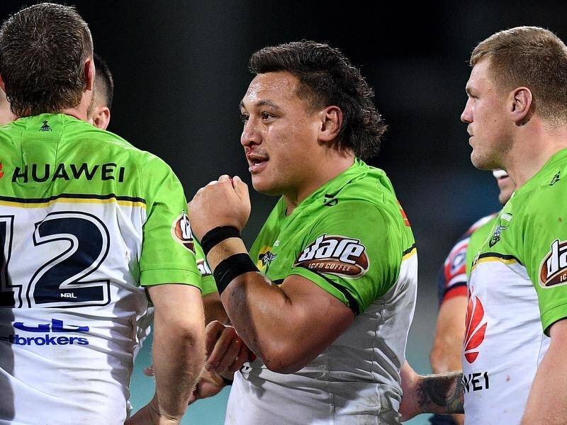 Canberra have made Josh Papalii (c) a Raider for life with a new NRL deal.