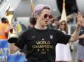 Megan Rapinoe has won her fight for US women soccer internationals to get the same money as the men.