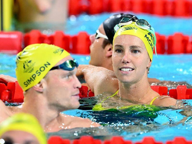 The Australian swimming team will lead the medal charge on day on in Birmingham. (Dave Hunt/AAP PHOTOS)