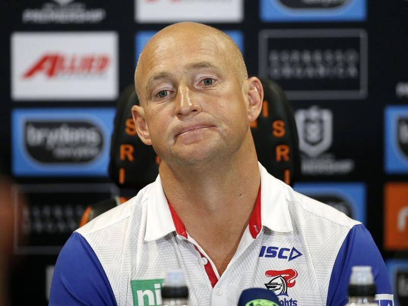 Coach Nathan Brown says Newcastle's huge Wests Tigers loss shows why he's leaving at season's end.