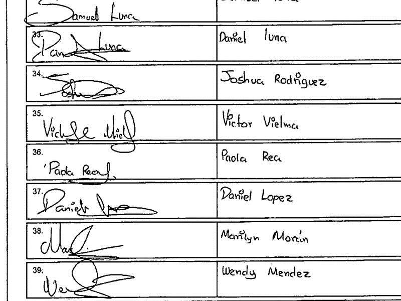 A lawyer says many signatures on a Kanye West ballot petition appear to be written by the same hand.