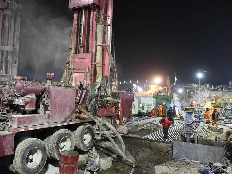 Drilling continues in efforts to rescue Chinese goldminers who have been trapped since January 10.