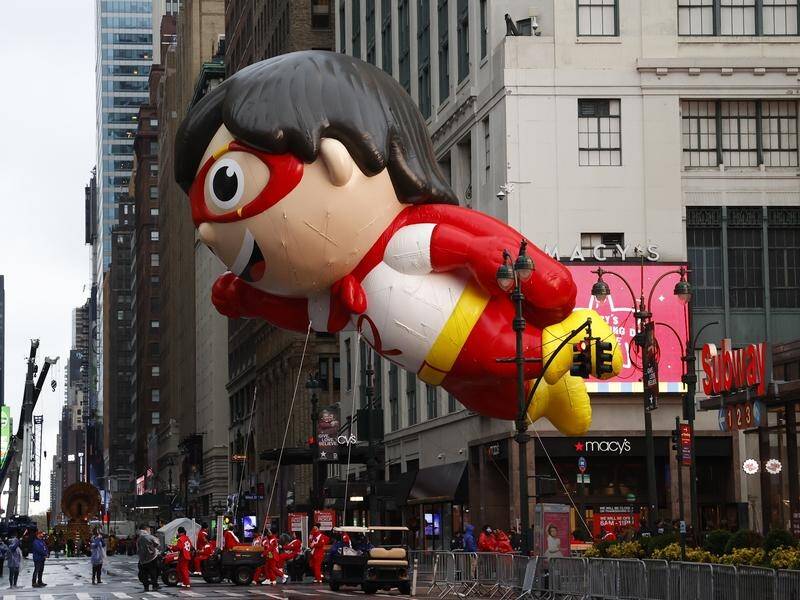 This year's Thanksgiving Day Macy's parade was a scaled back affair.