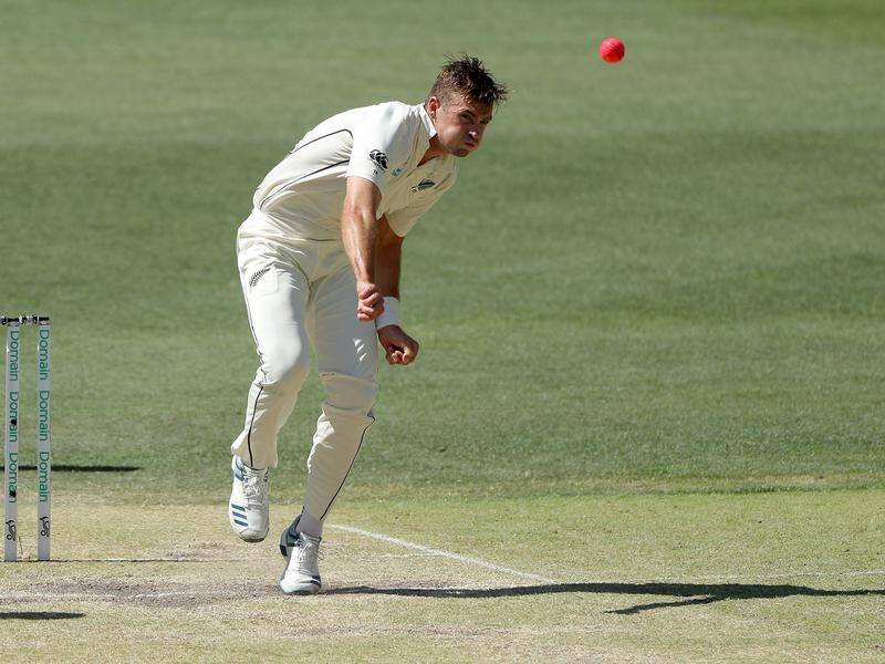 New Zealand's Tim Southee grabbed three late scalps to finish the day with 4-63.