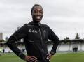 Bendere Oboya is all smiles ahead of her comeback race at the Zatopek:10 meet. (Diego Fedele/AAP PHOTOS)