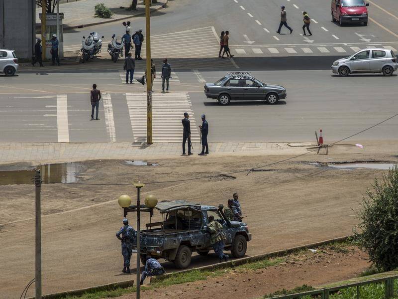 Security forces are on guard in Ethiopia following a failed coup attempt in a northern province.