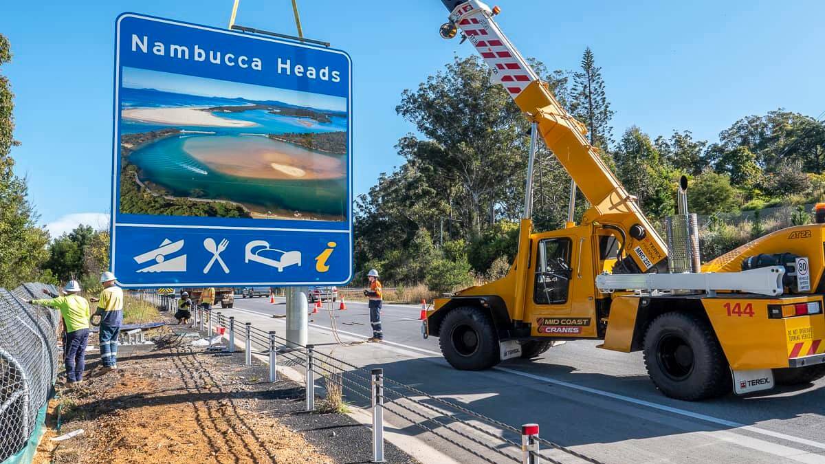 The signs were installed near Nambucca Heads earlier in the week. Photo: Supplied