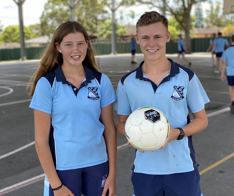 Ruby Trappel and Darcy Swaine have both won the top sport award at St Paul's College. Photo: Supplied 