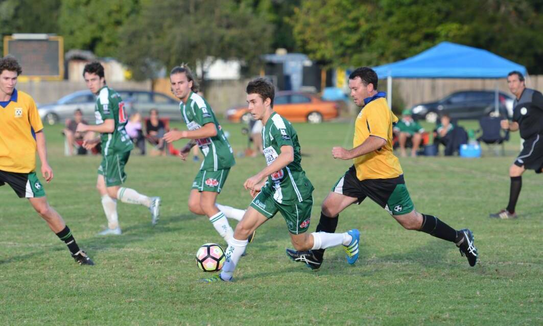 Kempsey Saints in action: Local teams are being encouraged to go in this year's FFA Cup. Photo: File
