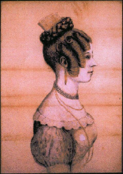 A sketch of Annie Baxter. Photo: MRHS collection