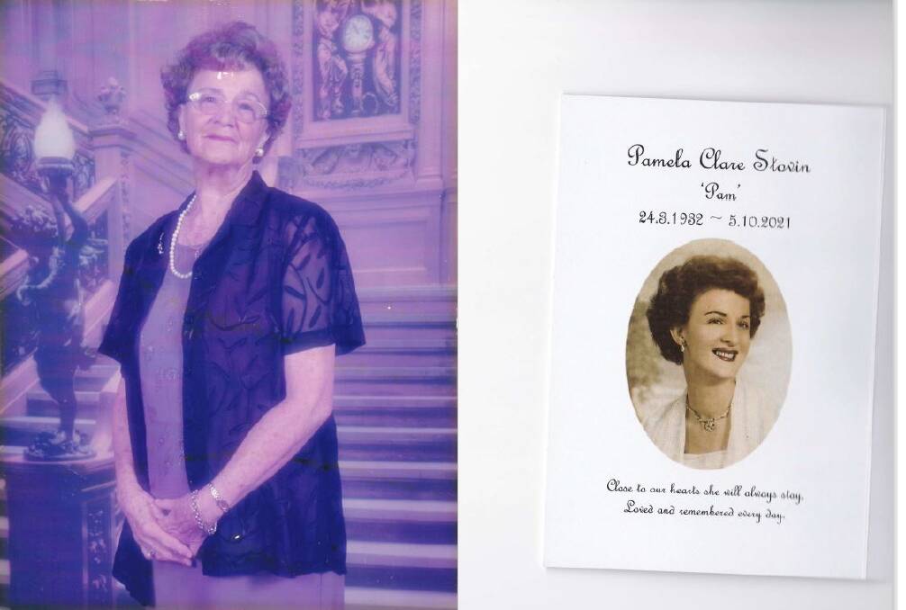 Pamela Clare Stovin, March 24 1932 to October 5 2021. Photo: Supplied 