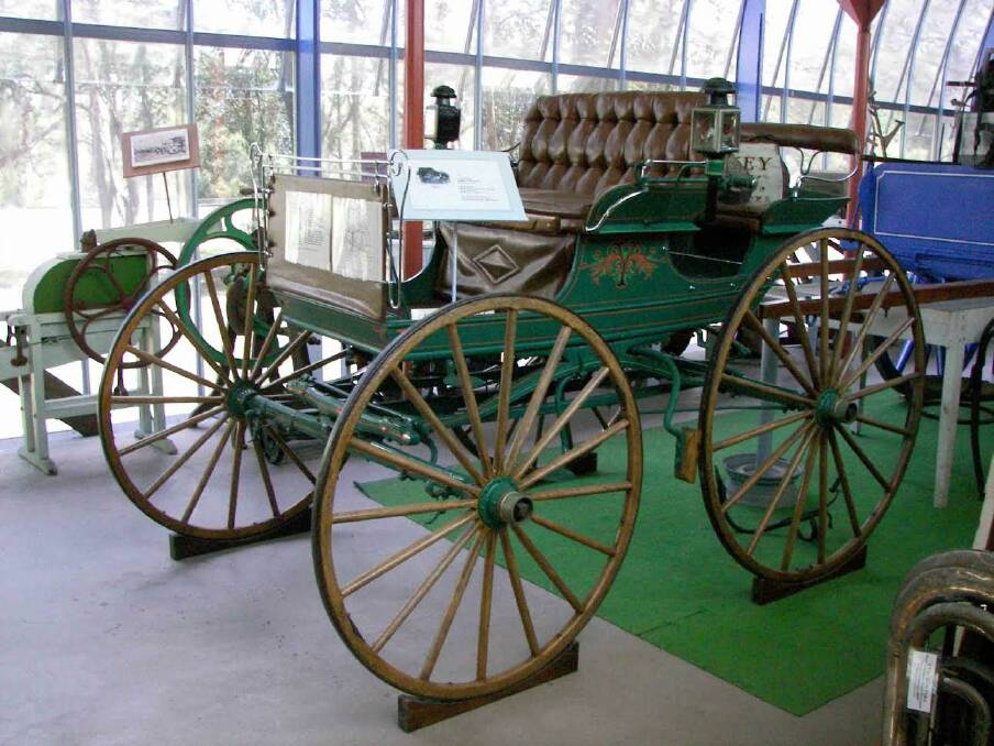 The Double Abbott Buggy display at Kempsey Museum. Photo: Supplied 