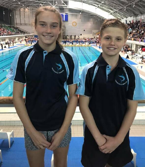 Leah Pickvance and Cohen Welsh at the 2019 NSW Junior State Age Championships. Photos: Dallis Welsh