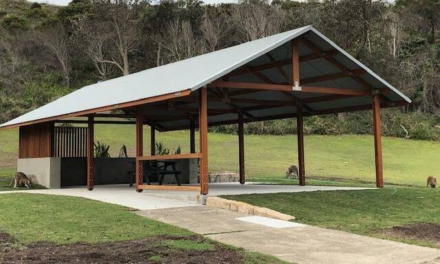 The large picnic shelter shed has already been replaced and re-opened to the public. Photo: Supplied 