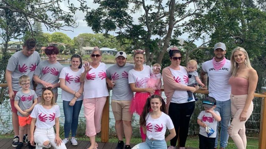 The Donovan Family were one of many who wore pink to support the cause. Photo: Supplied 