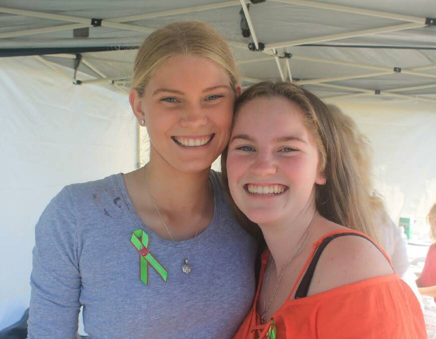 Brooklyn Lawrence with key helper Clair Graham. Photo: Supplied 