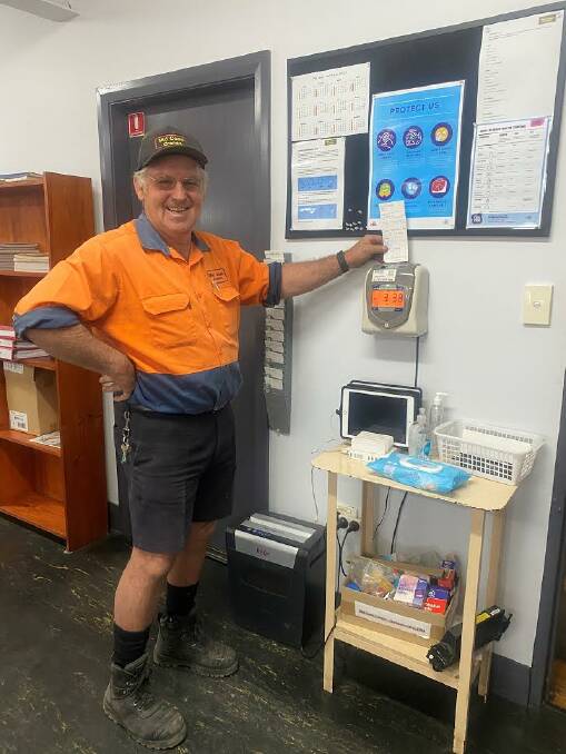 A WELL EARNED REST: Mike recently clocked out for the last time. Photo: Supplied 