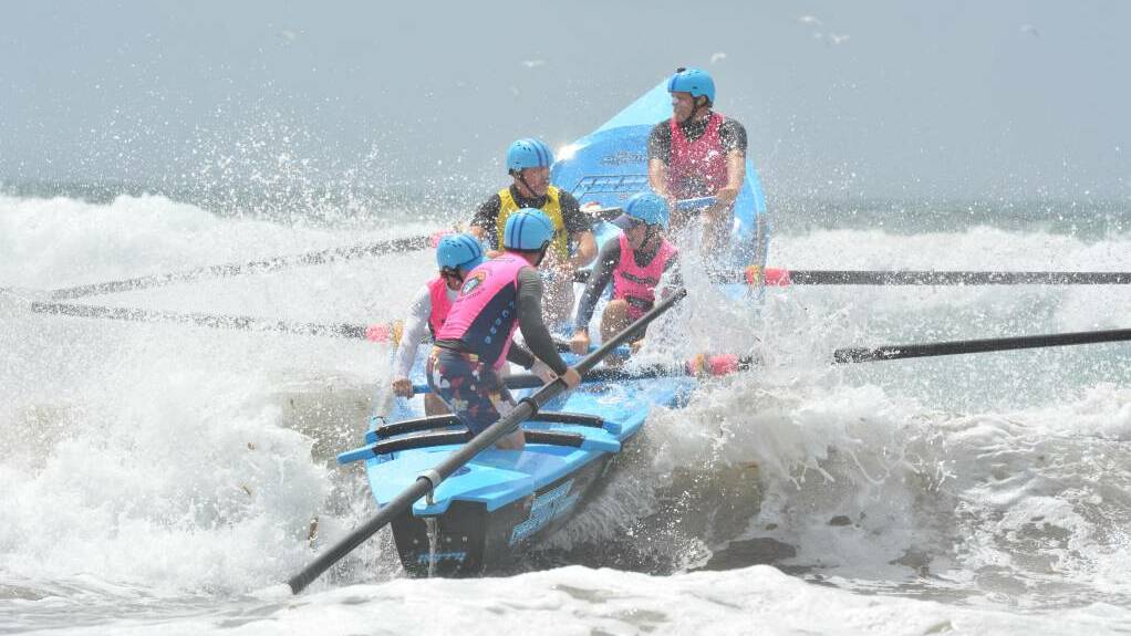 Challenging: Kempsey-Crescent Head surf boat crews are used to tackling tough conditions. Photo: Penny Tamblyn.
