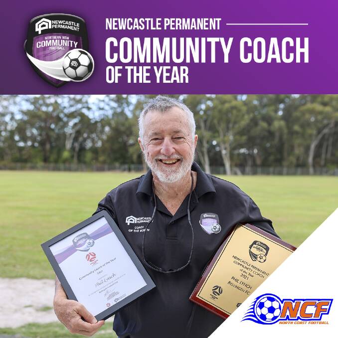 Phil Lynch has coached at Bellingen FC for over 20 years. Photo: Supplied 