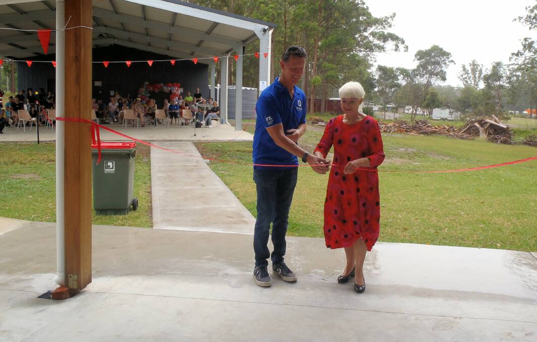Senior Pastor Burrell and Kempsey Shire Mayor, Liz Campbell both cut the ribbon on the new facility. Photo: Supplied 