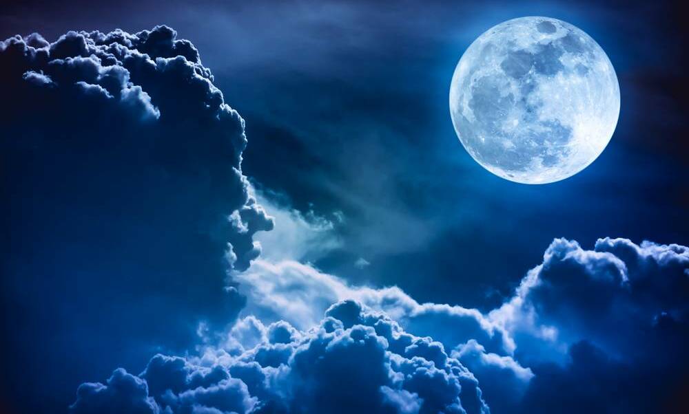 While the moon won't actually be blue, most artist impressions of the lunar event depict it with a tinge of colour. Photo: File